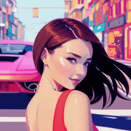 Vector Art AI avatar/profile picture for women
